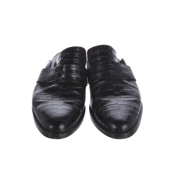 Freda Salvador Embossed Leather Mules - Picture 4 of 4